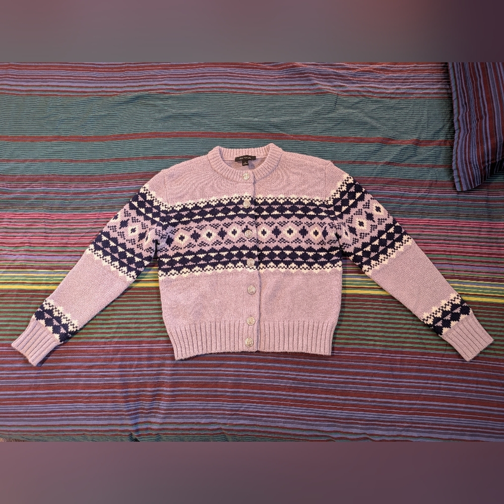 Ann Taylor purple knit sweater